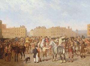 Alter Smithfield-Markt, London, 1824